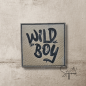 Preview: Label  " Wild Boy " -  ca. 4 cm - Kunstleder ++ Farbauswahl ++